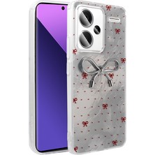 Ceponya Redmi Note 13 Pro Plus 5g Kılıf Kamera Çıkıntılı Parlak Figürlü Shiny Happy Silikon Kapak