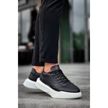 Beskar Signature BA0354 Günlük  Bağcıklı Erkek Yüksek Taban Siyah Spor Ayakkabı