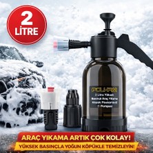 Polham 2 Litre Yüksek Basınçlı Araç Yıkama Köpük Püskürtücü El Pompası, Otomobil, Bahçe, Temizleme Pompası