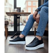 Beskar Signature BA0802  Siyah Renk  Yüksek Taban Erkek Günlük Ayakkabı