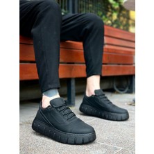 Beskar Signature BA0666  Siyah Yüksek Taban Erkek Günlük Ayakkabı