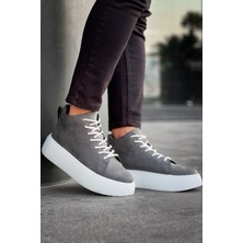 Beskar Signature LE10 Bağcıklı Erkek Yüksek Beyaz Taban Antrasit Spor Bot