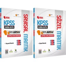 Karakutu Yayınları 2026 KPSS Kara Kutu Sayısal ve Sözel Mantık Set ÖSYM Çıkmış Soru Bankası Konu Özetli Dijital Çözümlü