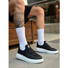 Beskar Signature BA0375 Özel Örme Triko Tarz Siyah Renk Spor Ayakkabı