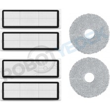 robotyedek XIAOMI S20+ Plus Uyumlu Yedek Hepa Filtre ve Mop-6 Parça