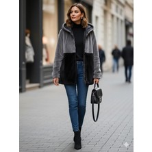 Fierte Günay Kadın Mont LM66160 Peluş Çıt Çıt Kapama