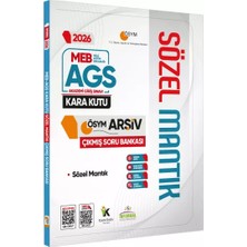 Karakutu Yayınları 2026 Meb-Ags Sözel Mantık Kara Kutu Ösym Çıkmış Soru Havuzu Bankası Konu Özetli Dijital Çözümlü
