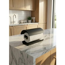 Mee Wall Art Paslanmaz Metal Kağıt Havluluk Kapaklı Yatay Kağıt Havluluk - Tezgah Üstü Modern Mutfak Havlu Standı