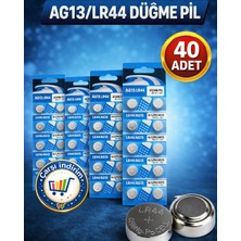 Nistabolje 40 Adet AG13-LR44-A76-376A 1,5V Alkalin Düğme Pil Oyuncak-Lazer Pili