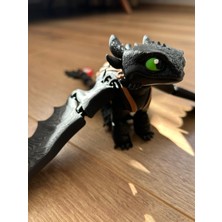 3D Dükkanı Toothless - Dişsiz - Ejderhanı Nasıl Eğitirsin Özel Üretim Büyük Boy Figür - 25 cm