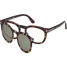 Tom Ford FT5993-B (052) 50 | Klipsli Unisex Kahverengi Güneş Gözlüğü