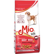 Mio 15 kg  -  Biftekli ve Pirinçli  Yetişkin Köpek Maması
