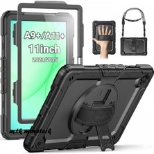 M.TK Moveteck Samsung Galaxy Tab A11 Plus/A9 Plus 11 Inç Tablet Uyumlu Kılıf Tam Koruyucu 360 Derece Askılı Defender Zırh Tank Kapak SM-X230