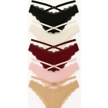 Mavi Qumsal Ribana Halkalı Bikini 5'li Set