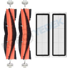 robotyedek Xiaomi S20+ Plus Uyumlu Yedek Ana Fırça ve Hepa Filtre-4 Parça