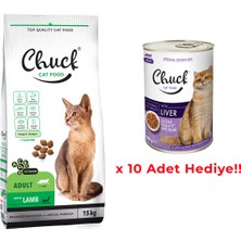 Chuck Kuru Mama - Chuck 15 kg Kedi - Kuzu Etli
