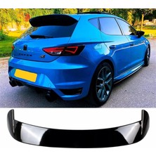 Seat Leon 2012-2020 Mk3 5f Cupra Plastik Parlak Siyah Spoiler