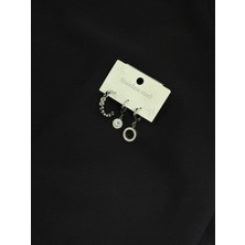 316L Çelik Gümüş Renk 3lü Küpe