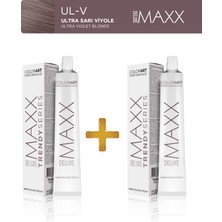Maxx Deluxe 2'li Trendy Series Tüp Boya 100 ml UL-V Ultra Sarı Viyole