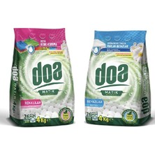 Doa Matik Toz Deterjan Beyazlar ve Renkliler 2 x 4 kg