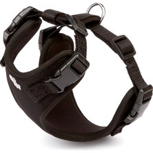K&A Havalı Ped Dokuma Köpek Göğüs Tasması 30/35 cm Siyah