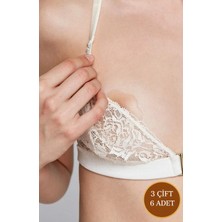 Kadın Göğüs Ucu Gizleyici ve Kapatıcı Flower Silikon Ped (3 Çift 6 Adet)