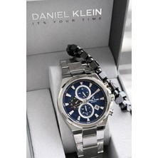 Daniel Klein Erkek Kol Saati 30 Metre Suya Dayanıklı Çelik Kordon + Bileklik Hediyeli VS.BLKT.0812