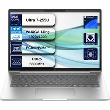 Hp Probook 4 G1I Intel® Core Ultra 7 255U 32GB Ddr5 1tb SSD 14" Wuxga (1920 x 1200), IPS 300 Nits Windows 11 Pro Taşınabilir Bilgisayar WD03KGETDEN08