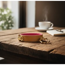 Zyla Vellura  Velvet Lüks Hakiki Deri Premium El Yapımı Anahtarlık 12X3X0,7 cm