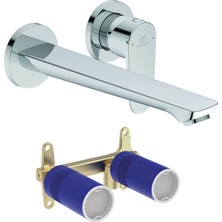 Ideal Standard Cerafine O Ankastre Lavabo Bataryası-Chrome-Kıt2 +Ankastre Lavabo Bataryası Iç Set-Kıt1-2 Parça | Is.35.05.01.01