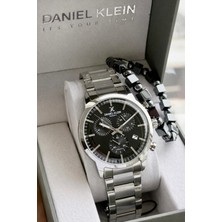 Daniel Klein Erkek Kol Saati 30 Metre Suya Dayanıklı Çelik Kordon + Bileklik Hediyeli VS.BLKT.0814