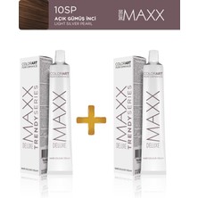 Maxx Deluxe 2'li Trendy Series Tüp Boya 100 ml 10Sp Açık Gümüş İnci