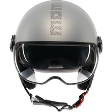 Momodesign Fgtr Evo Hip Matt Grey Cerulean Grey Açık Kask