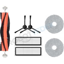 robotyedek Xiaomi S20+ Plus Uyumlu Yedek Fırça Hepa Filtre Mop Seti-7 Parça