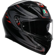 Agv K3 Syth Black Red Kapalı Kask