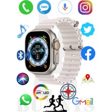 Normadia Iphone Se Uyumlu Akıllı Saat Watch 8 Ultra 49MM Amoled Ekran, Konuşma Özelliği
