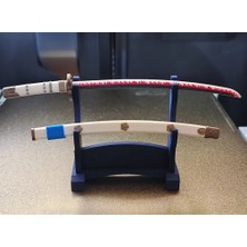 Titrek Toys 18 cm One Piece Zoro Ame No Habakiri Mini Katana Seti - Hediye Standlı