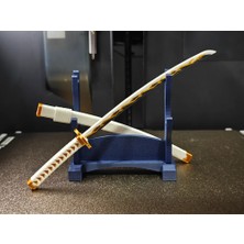 Titrek Toys 18 cm Demon Slayer Zenitsu Agatsuma Mini Katana Seti - Hediye Standlı