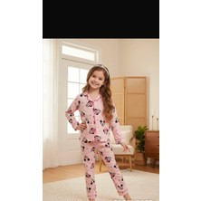 İnciten Kız Çocuk Uyku Bantlı Pijama Takımı