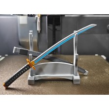 Titrek Toys 18 cm Demon Slayer Tokito Muichiro Mini Katana Seti - Hediye Standlı