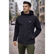 Pengora Erkek Softshell Mont Su Geçirmez Sök Tak Kapüşonlu Içi Polarlı