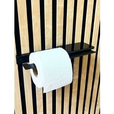 Mee Wall Art Modern Metal Wc Kağıtlık & Banyo Rafı – Telefon Tutuculu Yapışkan Aparatı & Vidalı Montaj Seçeneği