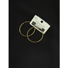 316L Çelik Gold Renk Ince Halka Küpe