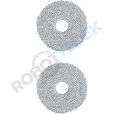 robotyedek Xiaomi S20+ Plus Uyumlu Mikrofiber Mop Bez 2 Adet