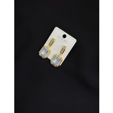 Luxury Gold Renk Zirkon Taşlı Küpe