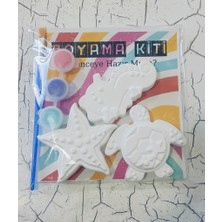 Evinizin Vitrini 3'lü Deniz Canlıları Taş Boyama Seti Etkinlik Boyama Kiti Çocuk Aktivite & Atölye Boyama Seti