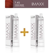 Maxx Deluxe 2'li Trendy Series Tüp Boya 60 ml 7.45 Yoğun Bakır
