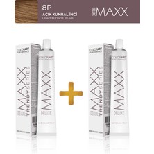 Maxx Deluxe 2'li Trendy Series Tüp Boya 60 ml 8P Açık Kumral İnci