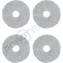 robotyedek Xiaomi S20+ Plus Uyumlu Mikrofiber Mop Bez 4 Adet