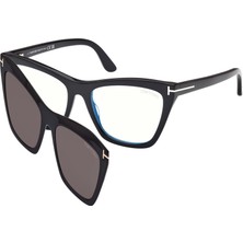Tom Ford FT5971-B (001) 54 | Klipsli Kadın Siyah Güneş Gözlüğü